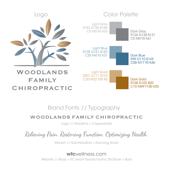 Woodlands Family Chiropractic // Brand Development